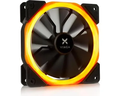 Кулер до корпусу Vinga LED fan-01 orange