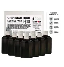 Чорнило Barva Epson Universal №1 Black 10x100мл ServicePack (EU1-1SP-B)