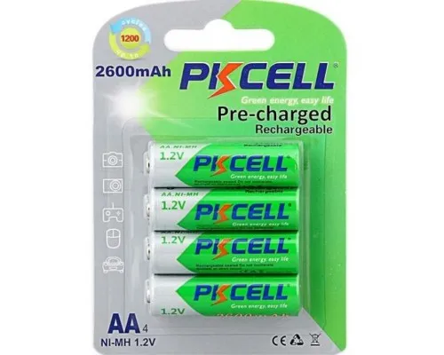 Аккумулятор PkCell AA R6 NiMH 2600mAh * 4 (PC/AA2600-4BA)