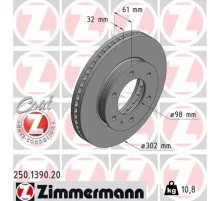 Гальмівний диск ZIMMERMANN 250.1390.20