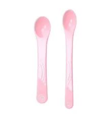 Набор детской посуды Twistshake 4+ ложек 2 шт светло-розовые (78189)