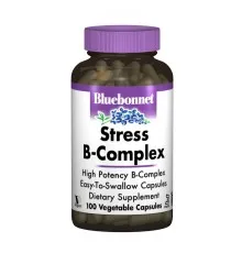 Вітамін Bluebonnet Nutrition Стрес В-Комплекс 100, 100 гелевих капсул (BLB-00424)