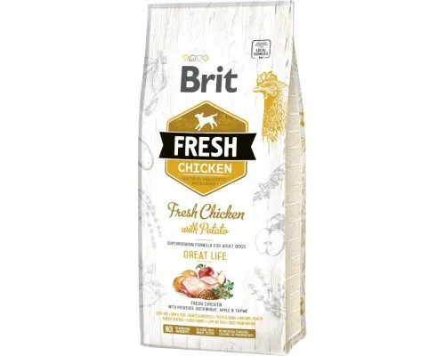 Сухий корм для собак Brit Fresh Chicken/Potato Adult 12 кг (8595602530731)