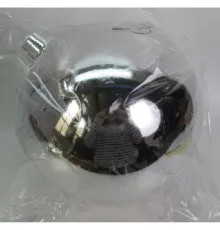 Ялинкова іграшка Novogod`ko куля, пластик, 25cм, срібло, глянець (974078)