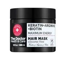 Маска для волосся The Doctor Health & Care Keratin + Arginine + Biotin Maximum Energy 295 мл (8588006042566)