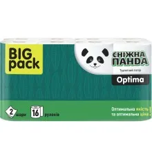 Туалетний папір Сніжна Панда Optima 2 шари 16 рулонів (4820183970909)