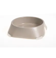 Посуд для собак Fiboo Миска з антиковзаючими накладками L бежева (FIB0120)