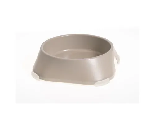Посуд для собак Fiboo Миска з антиковзаючими накладками L бежева (FIB0120)