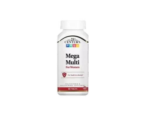 Вітамінно-мінеральний комплекс 21st Century Мультивітаміни та мультимікроелементи для жінок, Mega Mul (CEN-22659)