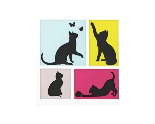 Набор для творчества Rosa Talent 3D 4 Cats ДВП грунтованное, 3 слоя, 30 х 30 см (4823098528883)