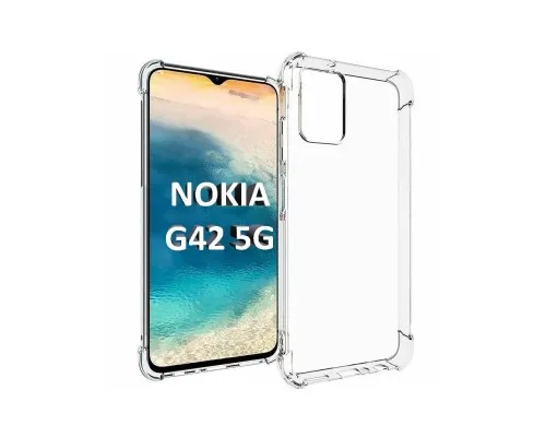 Чохол до мобільного телефона BeCover Anti-Shock Nokia G42 5G Clear (710487)