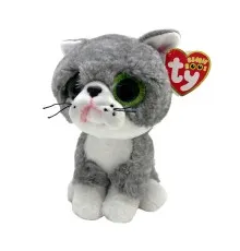 М'яка іграшка Ty Beanie Boos Cірий котик FERGUS (36581)