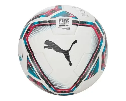 М'яч футбольний Puma team FINAL 21.1 FIFA Quality Pro Ball Уні 5 Білий / Синій / Червоний (4062451442620)