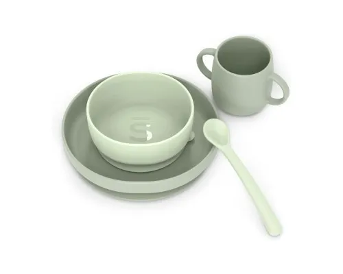 Набір дитячого посуду Suavinex Colour Essence, зелений (401542)