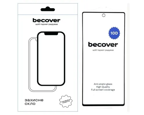 Скло захисне BeCover Google Pixel 6A 10D Black (711488)