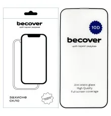 Скло захисне BeCover Apple iPhone 13 Pro 10D Black (711514)