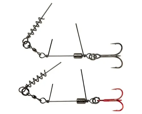 Оснастка Savage Gear SS Corkscrew Stinger 3G 1X 1/0 35kg Red + BN (2 шт/уп) (1854.17.86)