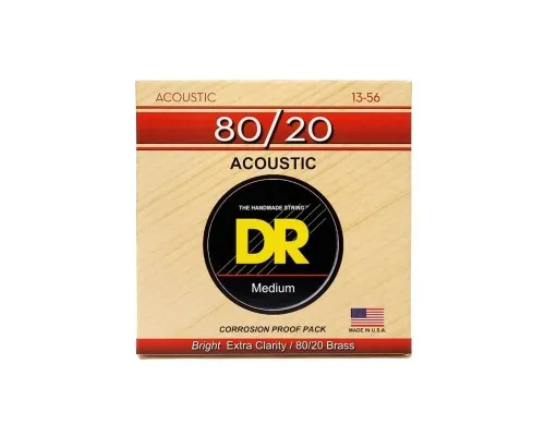 Струни для гітари DR Strings HI-BEAM Acoustic 80/20 Bronze - Medium (13-56) (HA-13)