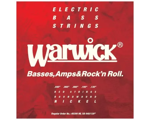Струни для гітари Warwick Red Nickel Plated Medium Light 5-String (40-130) (46300 ML 5B)