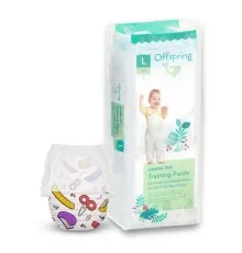 Подгузники Offspring Трусики Crafty размер L 9-14 кг 36 шт (DP-OI-FAP-L36P-CRA)