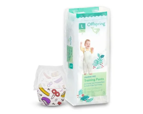 Підгузки Offspring Трусики Crafty розмір L 9-14 кг 36 шт (DP-OI-FAP-L36P-CRA)