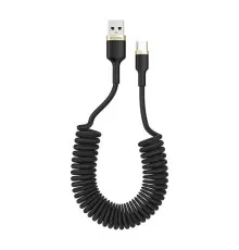 Дата кабель USB 2.0 AM to Type-C 0.3m PVC ColorWay (CW-CBUC059-BK)