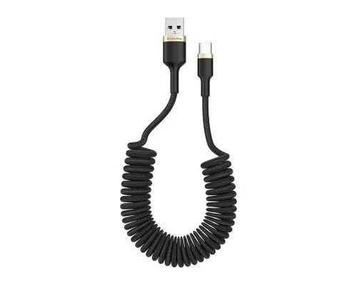 Дата кабель USB 2.0 AM to Type-C 0.3m PVC ColorWay (CW-CBUC059-BK)