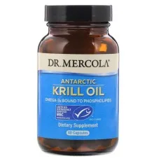 Жирні кислоти Dr. Mercola Жир антарктичного криля, Antarctic Krill Oil, 60 капсул (MCL-01026)