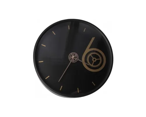Настенные часы Optima Design пластиковый, черный (O52110)