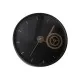 Настінний годинник Optima Design пластиковий, чорний (O52110)