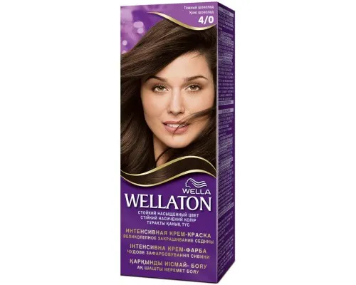 Фарба для волосся Wellaton 4/0 Темний шоколад 110 мл (4056800023035)