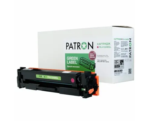 Картридж Patron HP CLJ CF413A, для Pro M452/M477 Magenta, GREEN Label (PN-410AMGL)