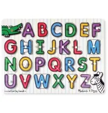 Развивающая игрушка Melissa&Doug Деревянная рамка-вкладыш Английский алфавит (MD23272)
