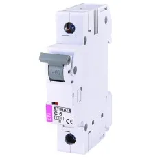 Автоматичний вимикач ETI ETIMAT 6 1p С 6А (6 kA)