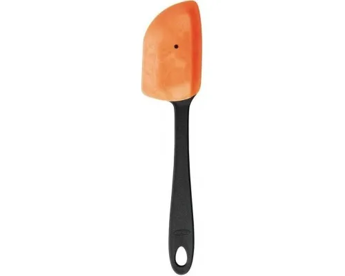 Лопатка кухонна Fiskars Essential силікон/пластик Чорно-помаранчева 20 см (1023803)