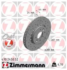 Гальмівний диск ZIMMERMANN 470.2450.52