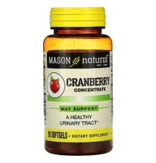 Трави Mason Natural Журавлинний концентрат, Cranberry Concentrate, 90 гелевих ка (MAV-12969)