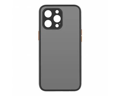 Чехол для мобильного телефона MakeFuture Apple iPhone 13 Pro Max Frame (Matte PC+TPU) Black (MCMF-AI13PMBK)