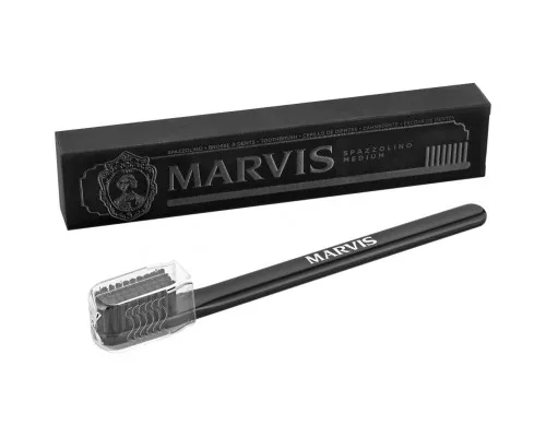 Зубна щітка Marvis середньої жорсткості Чорна (8004395110087)