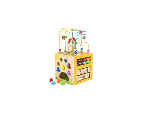 Розвиваюча іграшка Viga Toys деревяний бізікуб 5 в 1 (44591)