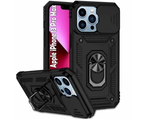 Чохол до мобільного телефона BeCover Military Apple iPhone 13 Pro Max Black (707105)