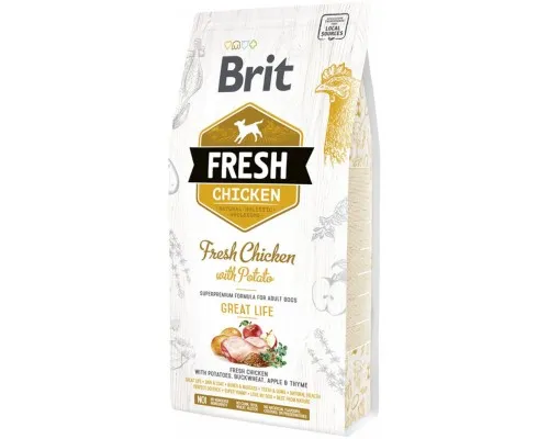 Сухой корм для собак Brit Fresh Chicken/Potato Adult 2.5 кг (8595602530748)