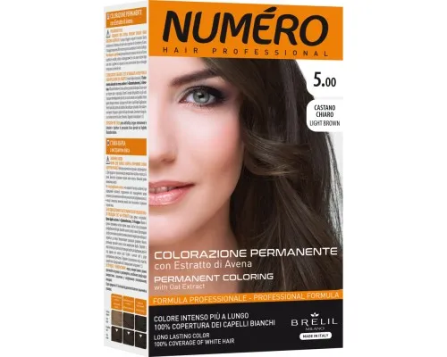 Фарба для волосся Brelil Numero 5.00 - Light Brown 140 мл (8011935081257)