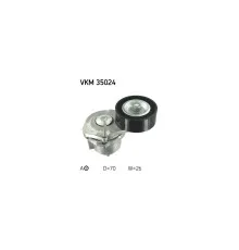 Натягувач ременя з роликом SKF VKM 35024