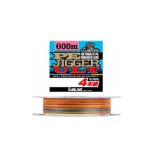 Шнур Sunline PE-Jigger ULT 600m 2.0/0.235mm 35lb/15.5kg Multi Color (1658.10.92)