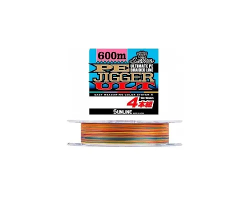Шнур Sunline PE-Jigger ULT 600m 2.0/0.235mm 35lb/15.5kg Multi Color (1658.10.92)