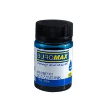 Тушь для черчения Buromax 50 мл синий (BM.8397-01)