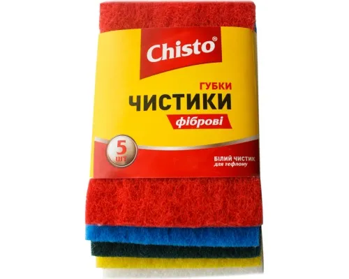 Губки кухонні Chisto Чистики фіброві 5 шт. (4820040270180)