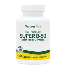 Витамин Natures Plus Супер В-Комплекс, В-50, Super B-50, 90 Вегетарианских Капсул (NAP-01320)