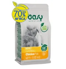 Сухой корм для кошек OASY LIFESTAGE Adult Hairball с курицей 300 г (8053017347912)